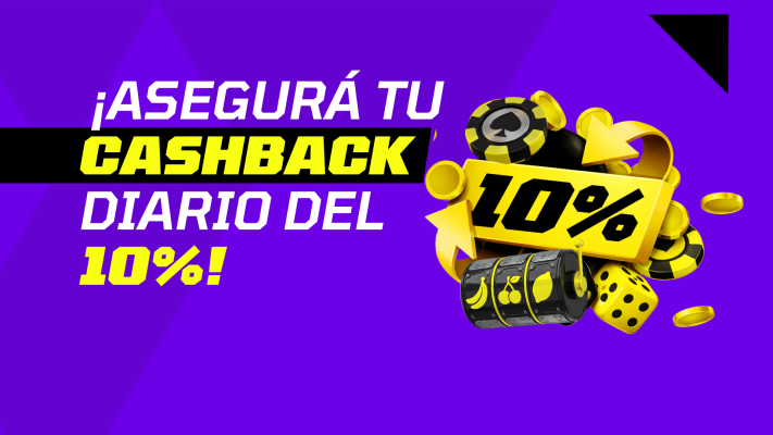 Asegurá tu Cashback de Casino Diario del 10% 🎰💸